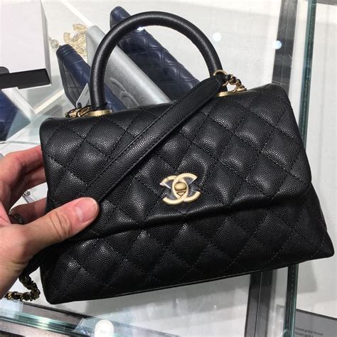 coco chanel handle bag|Chanel coco handbag price uk.